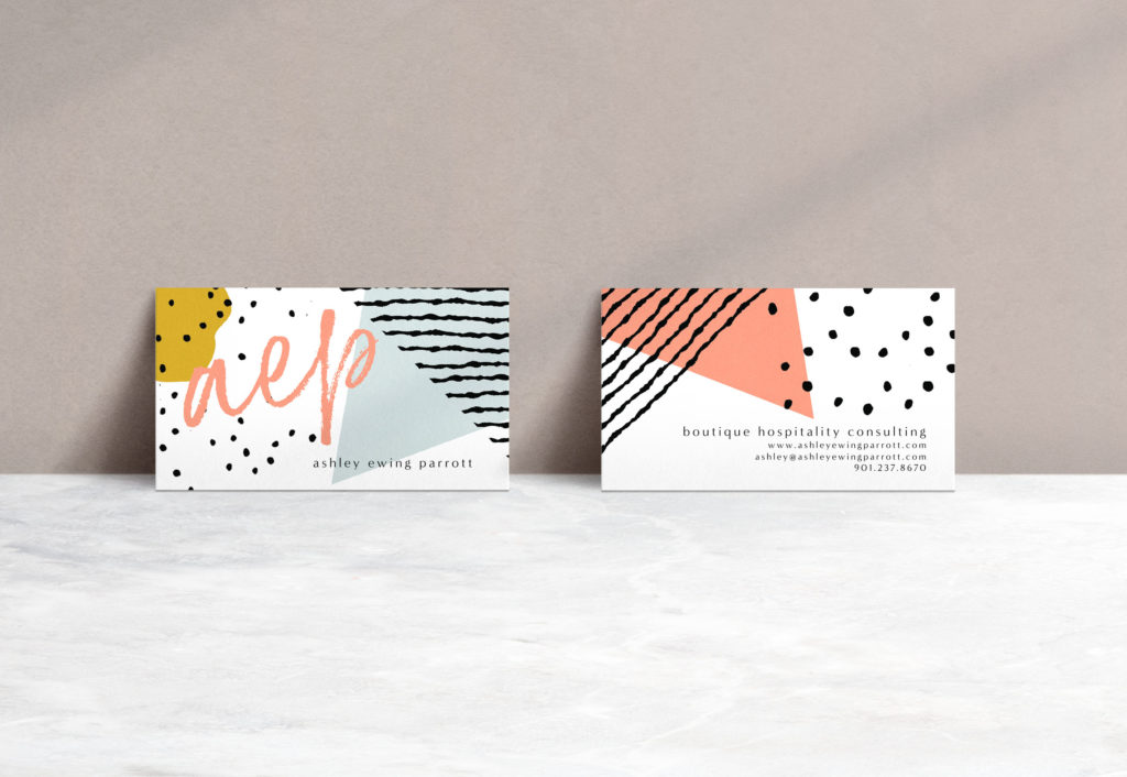 boutique hospitality consulting business cards by bonhomieDESIGN